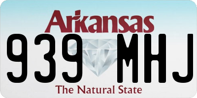 AR license plate 939MHJ