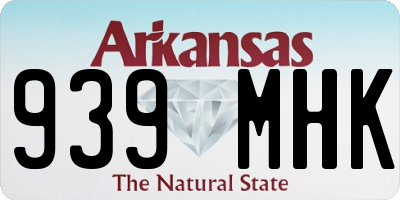 AR license plate 939MHK