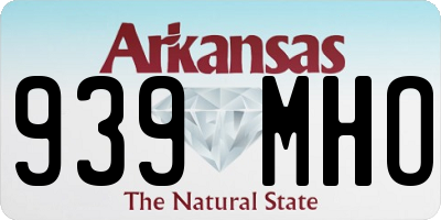AR license plate 939MHO