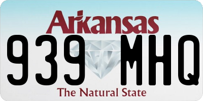 AR license plate 939MHQ