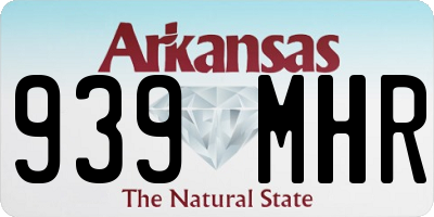 AR license plate 939MHR