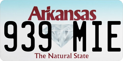 AR license plate 939MIE