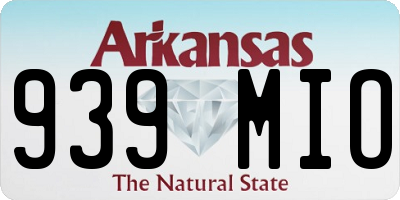 AR license plate 939MIO
