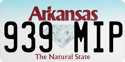AR license plate 939MIP