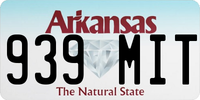 AR license plate 939MIT
