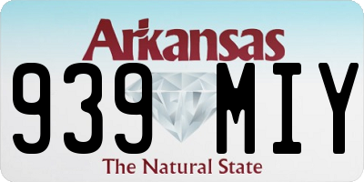 AR license plate 939MIY