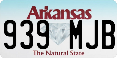AR license plate 939MJB
