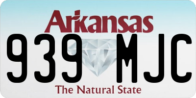 AR license plate 939MJC