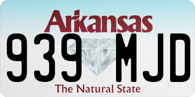 AR license plate 939MJD