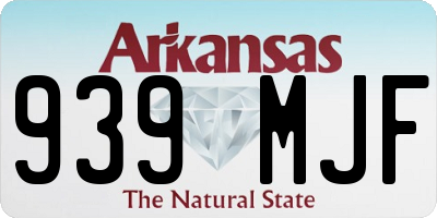 AR license plate 939MJF