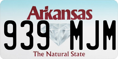 AR license plate 939MJM