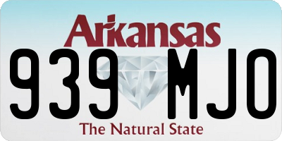 AR license plate 939MJO