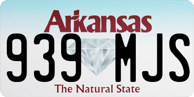 AR license plate 939MJS