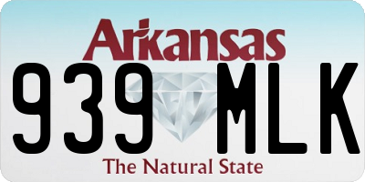 AR license plate 939MLK