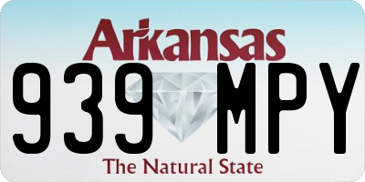 AR license plate 939MPY