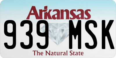 AR license plate 939MSK