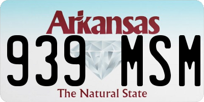 AR license plate 939MSM