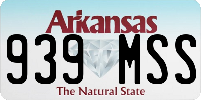 AR license plate 939MSS