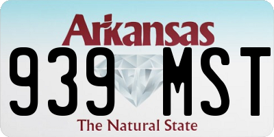AR license plate 939MST