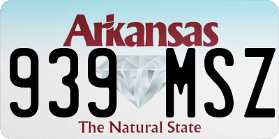 AR license plate 939MSZ