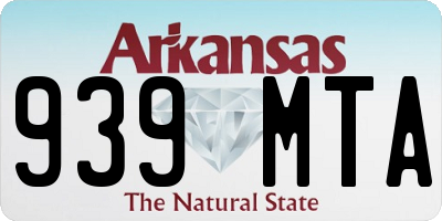 AR license plate 939MTA