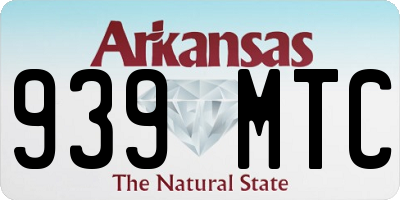 AR license plate 939MTC