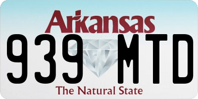 AR license plate 939MTD