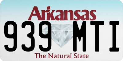 AR license plate 939MTI