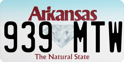 AR license plate 939MTW