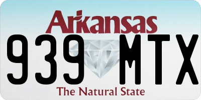 AR license plate 939MTX