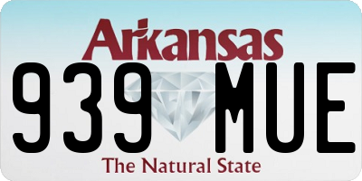 AR license plate 939MUE