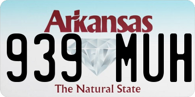AR license plate 939MUH