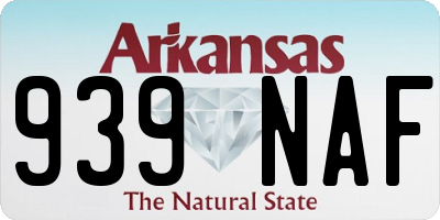 AR license plate 939NAF