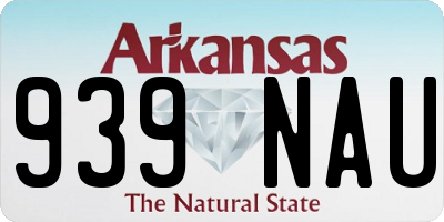 AR license plate 939NAU