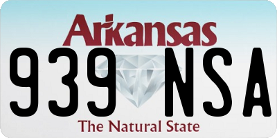 AR license plate 939NSA