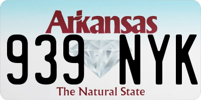 AR license plate 939NYK
