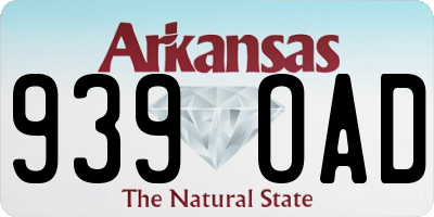 AR license plate 939OAD