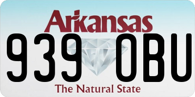AR license plate 939OBU