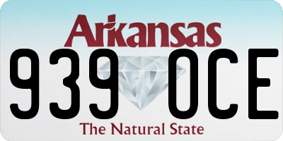 AR license plate 939OCE