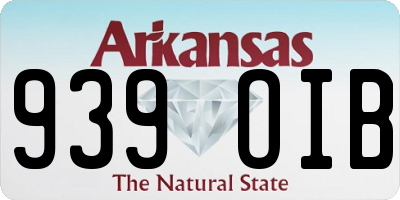 AR license plate 939OIB