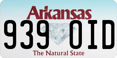 AR license plate 939OID