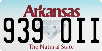AR license plate 939OII