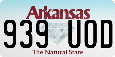 AR license plate 939UOD