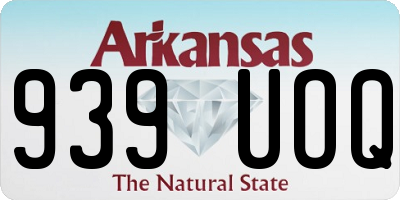 AR license plate 939UOQ