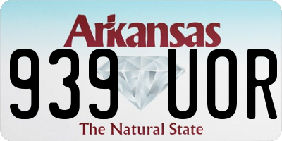 AR license plate 939UOR