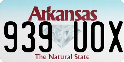 AR license plate 939UOX