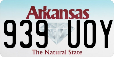 AR license plate 939UOY