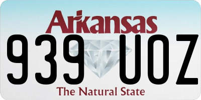 AR license plate 939UOZ
