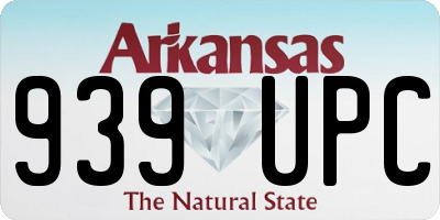 AR license plate 939UPC