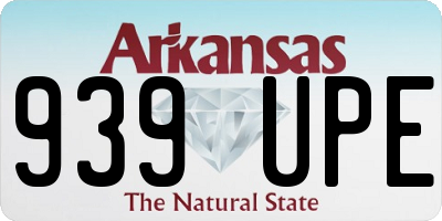 AR license plate 939UPE